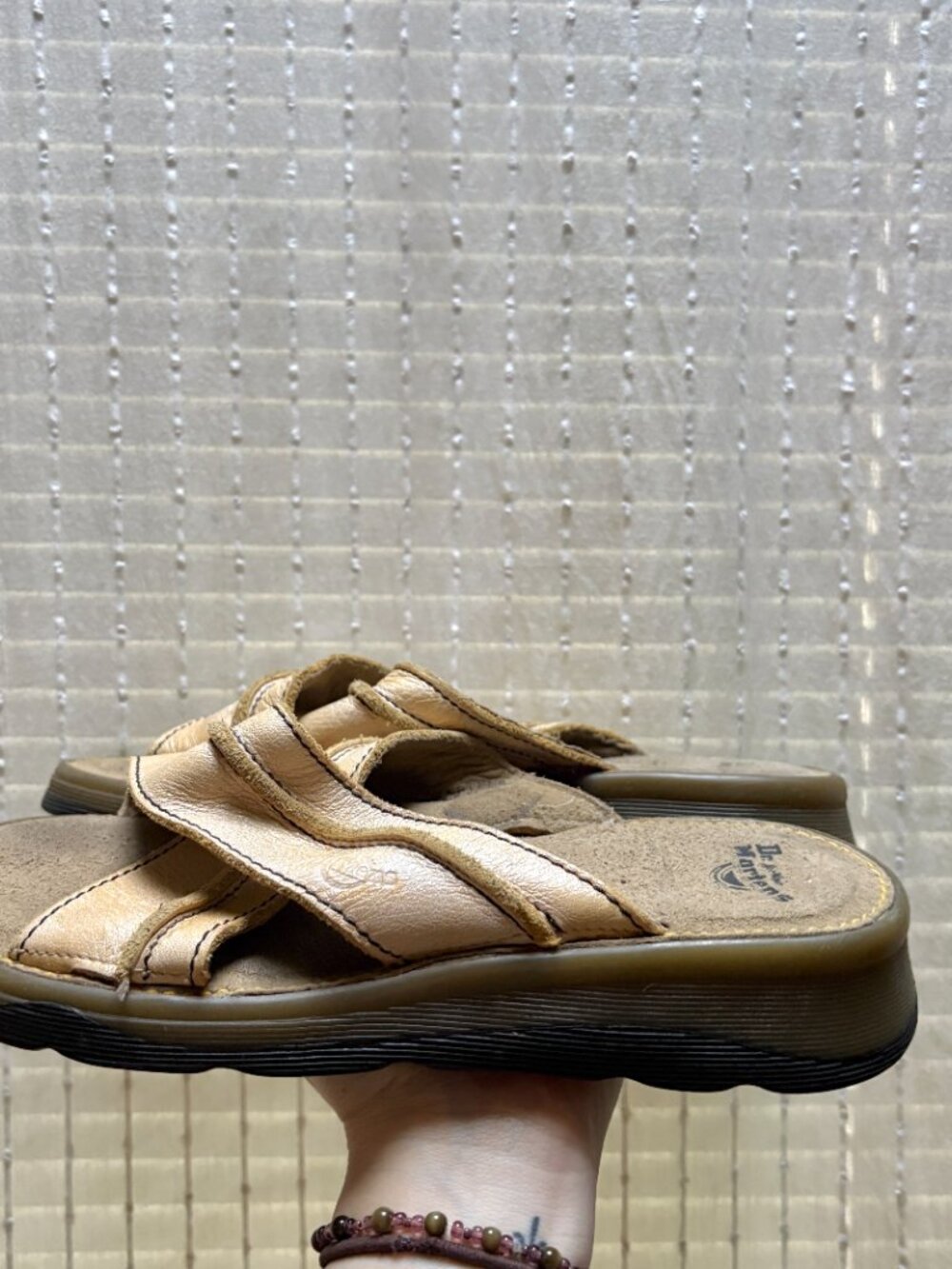 Vintage Dr. Martens Tan Cross Sandals - 7 - Picture 3 of 6